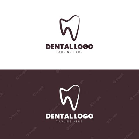 Premium Vector | Minimalist dental logo template