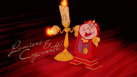 Lumiere and Cogsworth by Nocuus on DeviantArt