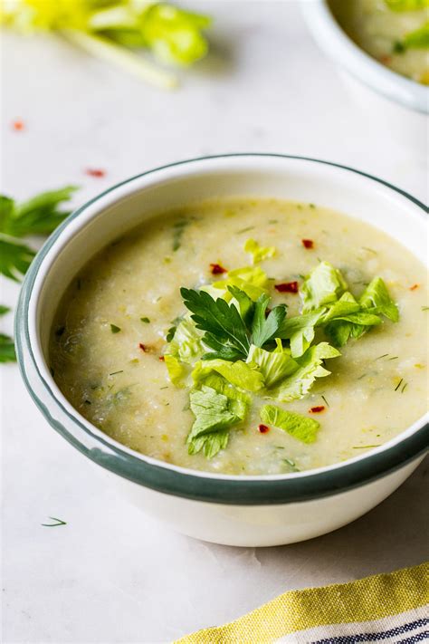 Creamy Celery Soup (Vegan) - The Simple Veganista