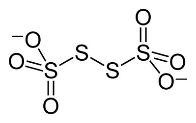 The structure of the tetrathionate ion is A.\n \n \n \n \n B.\n \n \n ...