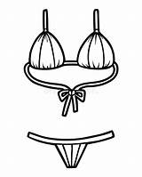 Bikini Coloring Imprimer Clipart Coloriage Pages Kleurplaat Dessin  sketch template