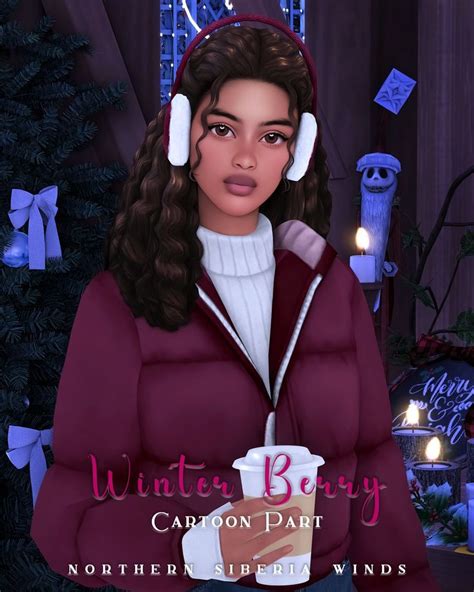 Winter Berry: Cartoon Part! | northern siberia winds | Sims 4 cc skin ...