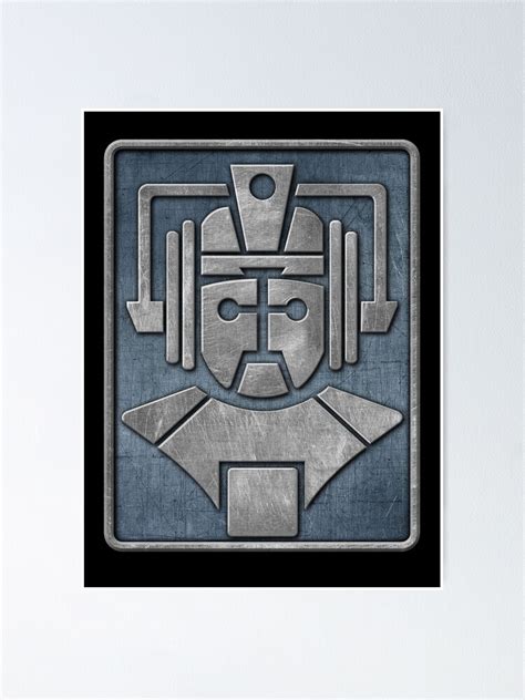 "Cyberman Logo" Poster by Iainmaynard | Redbubble