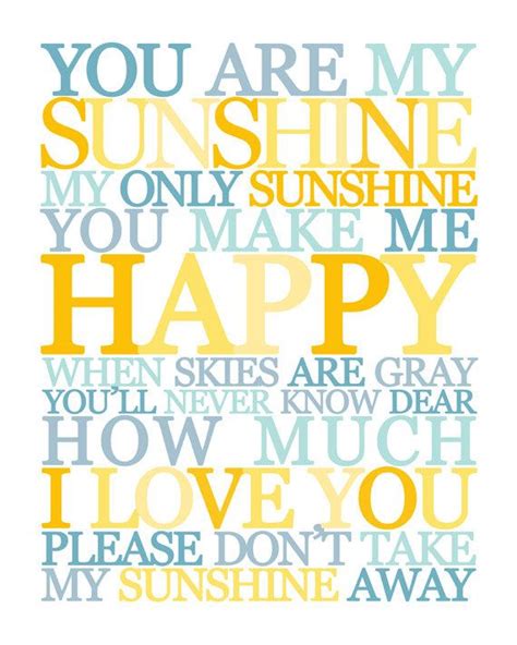 You Are My Sunshine Wall Art. Childrens Nursery Decor. You Are - Etsy ...