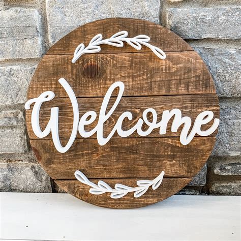 Welcome Sign / Rustic Welcome Sign / Welcome Home Decor | Etsy