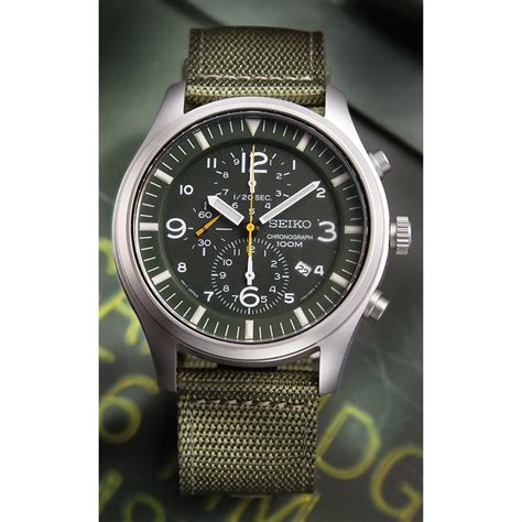 SEIKO® Chronograph Field Watch - 180614, Watches at Sportsman's Guide