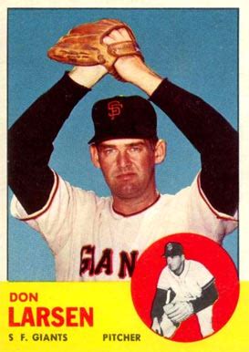 1963 Topps Don Larsen #163 Baseball Card Value Price Guide