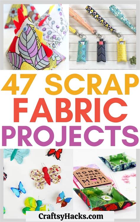 47 DIY Scrap Fabric Projects You'll Have Fun Making - Craftsy Hacks