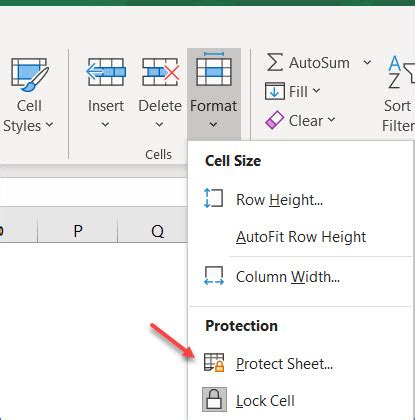 How to Protect a Worksheet - ExcelNotes