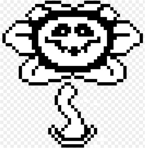 evil flowey png clip art black and white stock - undertale flowey ...