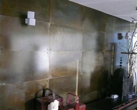 steel panel fireplace - Google Search | Metal wall panel, Sheet metal ...