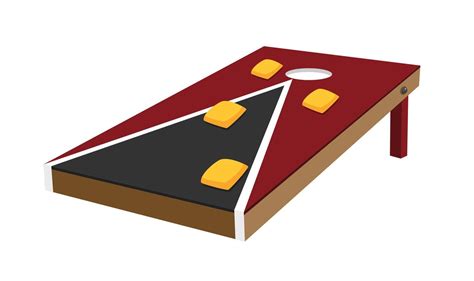 Bean Bag Toss Corn Hole Game 19507640 Vector Art at Vecteezy