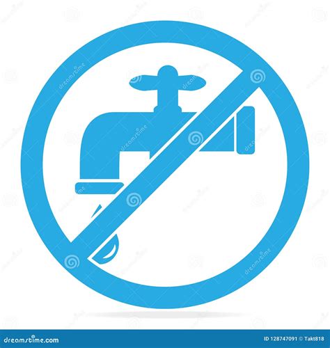 Save Water Sign Vector Illustration Stock Vector - Illustration of ...