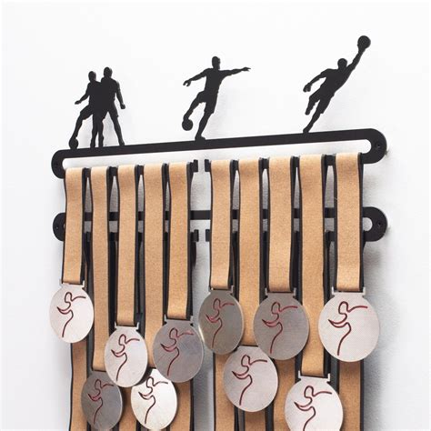 Football Soccer Medal Display Double Hanger, Medal Hanger, Medal ...