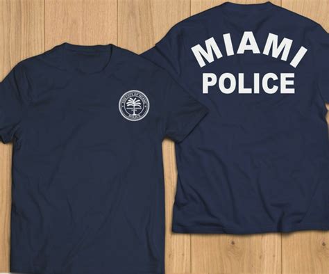 New City of Miami Florida Police Department Unit Rescue Custom Logo T ...