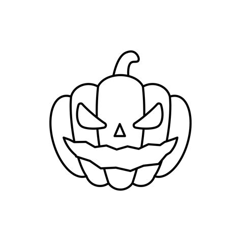 Halloween Pumpkin Line Art , Outline Pumpkin , Halloween Celebration 29221087 Vector Art at Vecteezy