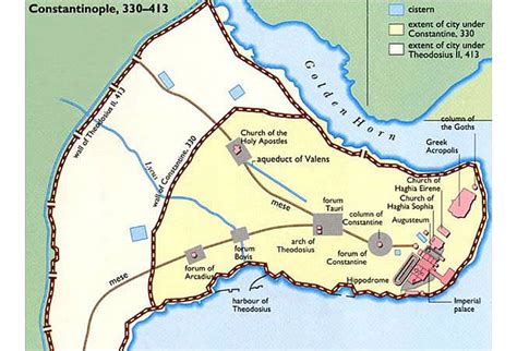 The city plan of Constantinople