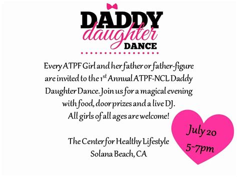 Father Daughter Dance Invitation Elegant Up Ing events | Daddy daughter dance, Father daughter ...