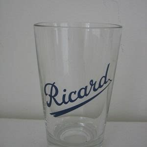 Set of 4 Ricard Pastis Aperitif Glasses Iconic French Bar / - Etsy