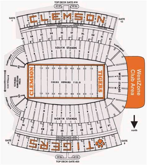 Memorial Stadium Clemson Seating Chart