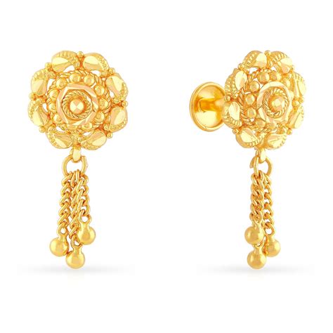 Buy Malabar Gold Earring ERCOVM0002 for Women Online | Malabar Gold ...