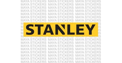 Stanley hand tools logo stickers in custom sizes