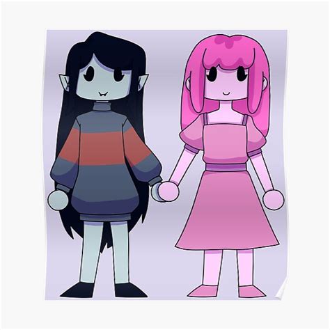 "Adventure Time - Bubblegum And Marceline" Poster for Sale by KatlyyyArt | Redbubble