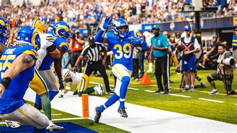 Jaylen McCollough pick-six | Los Angeles Rams Highlights | Week 5 vs ...