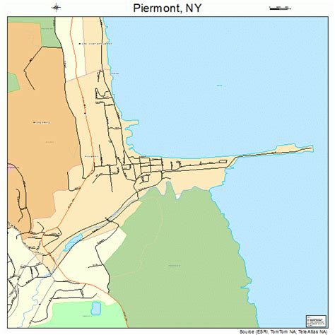 Piermont New York Street Map 3657749