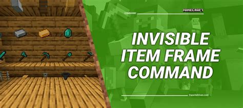 How to Create Invisible Item Frames in Minecraft Using Simple Commands