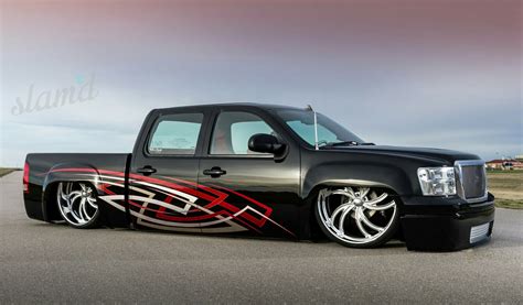 Bagged 2008 GMC crew cab.. | Gmc sierra, Gmc, Dropped trucks