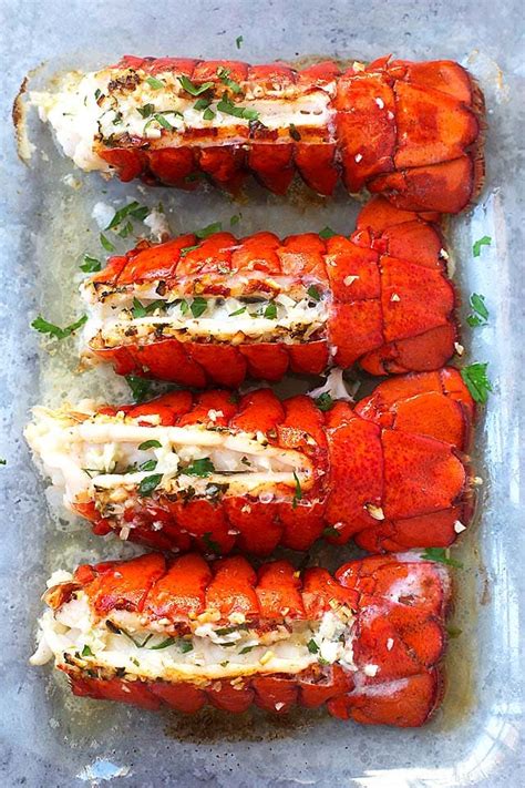 Garlic Butter Lobster Tails (Broiled in 8 Minutes!!) - Rasa Malaysia