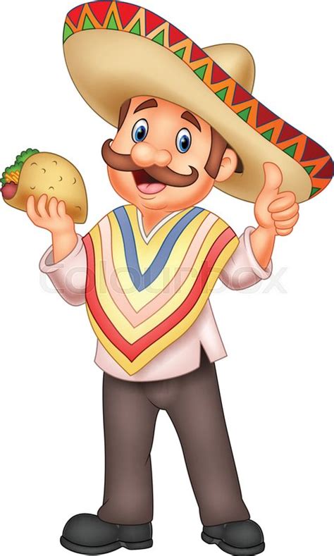 Vector illustration of Mexican man ... | Stock vector | Colourbox