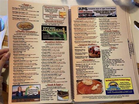 Menu of Tomahawk Family Restaurant in Tomahawk, WI 54487