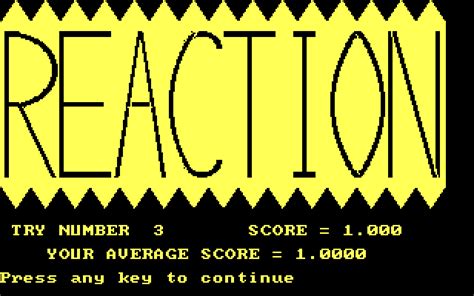 Play Reaction online - PlayDOSGames.com