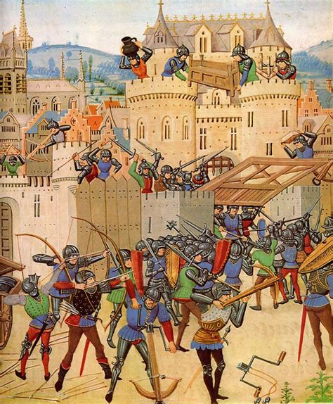 Poular Images on Medieval Sieges | Iluminuras medievais, Luta medieval ...