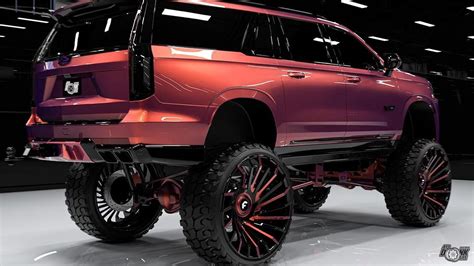 Cadillac Escalade-V Digitally Morphs Into a Sleek Monster Truck That's ...