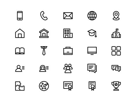 Resume / CV Icon Set