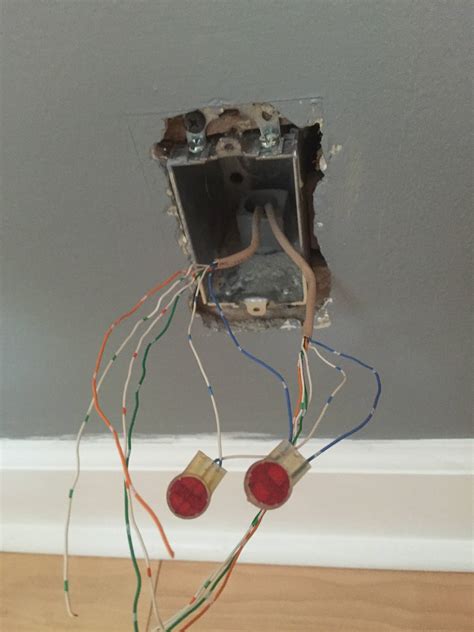 electrical - Strange wires behind a plate in living room (red plastic sensor looking) - Home ...