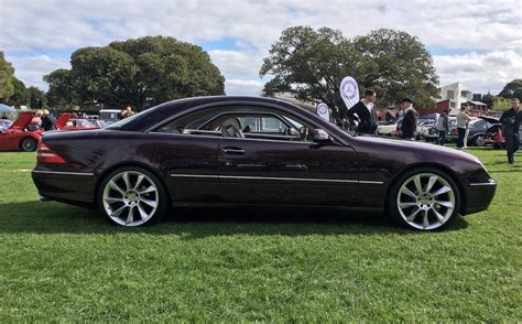 Pillarless Mercedes CL500 Coupe – Rare stunning Colour, Lorinser Wheels ...