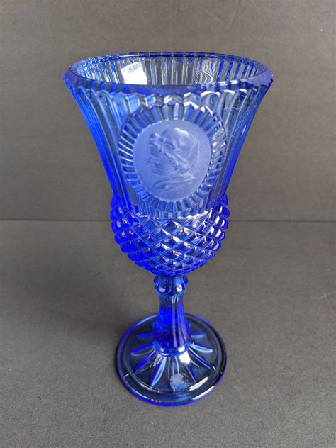 Vintage Avon Martha Washington Blue Glass Goblet - Etsy | Vintage avon, Crystal glassware ...