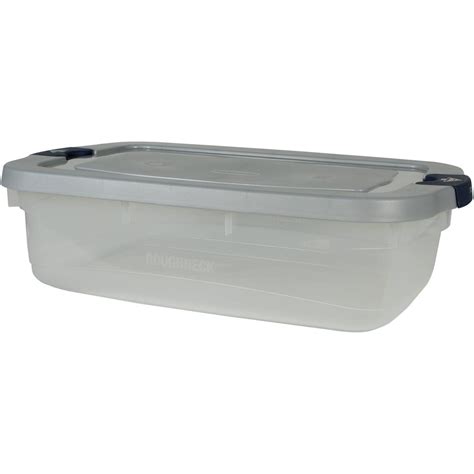 Rubbermaid Roughneck Clears Storage Tote Bins, 31 Qt (7.75 Gal), Clear ...