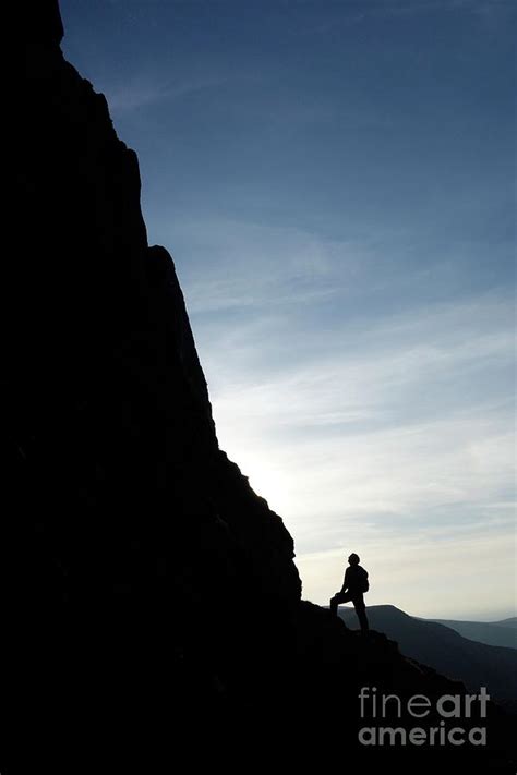 Climber At The Base Of A Cliff Photograph by Cordelia Molloy/science Photo Library - Pixels