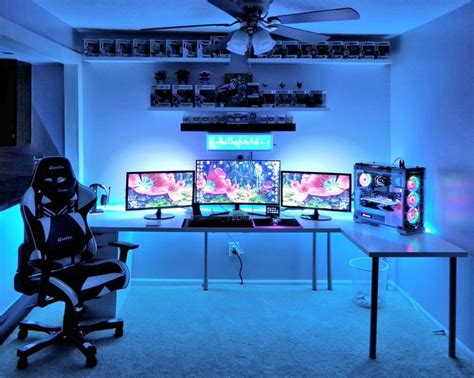 Pin by Joshua Gregoire on Game/Computer Setups | Video game rooms, Video game room design ...