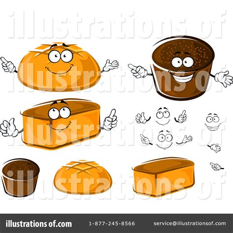 Bread Clipart #1317359 - Illustration by Vector Tradition SM