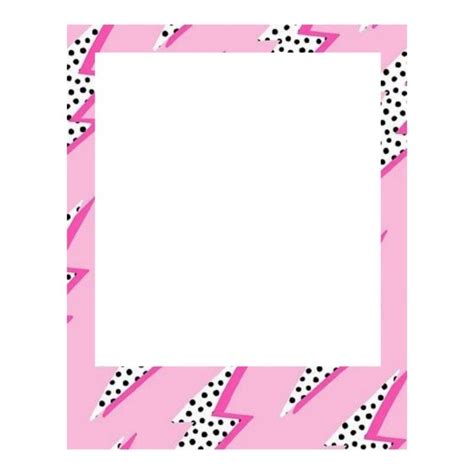 Aesthetic Polaroid Picture Frame in Pink with Polka Dots