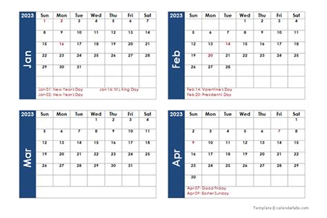 Printable Calendar 2023 5 X 7 - Time and Date Calendar 2023 Canada