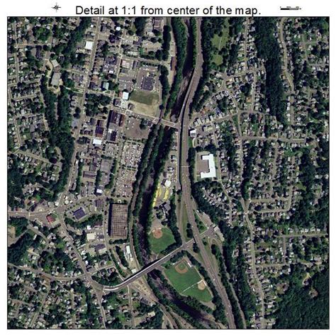 Aerial Photography Map of Naugatuck, CT Connecticut