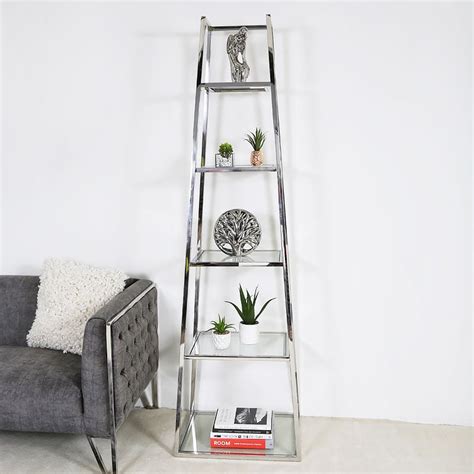 Tall Narrow Glass Shelving Unit – Glass Designs