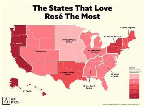 The States That Love Rosé the Most [Map] | VinePair